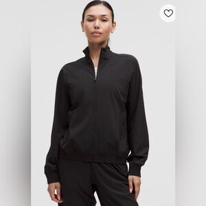 Lululemon adapted state perforated track jacket black 6 small